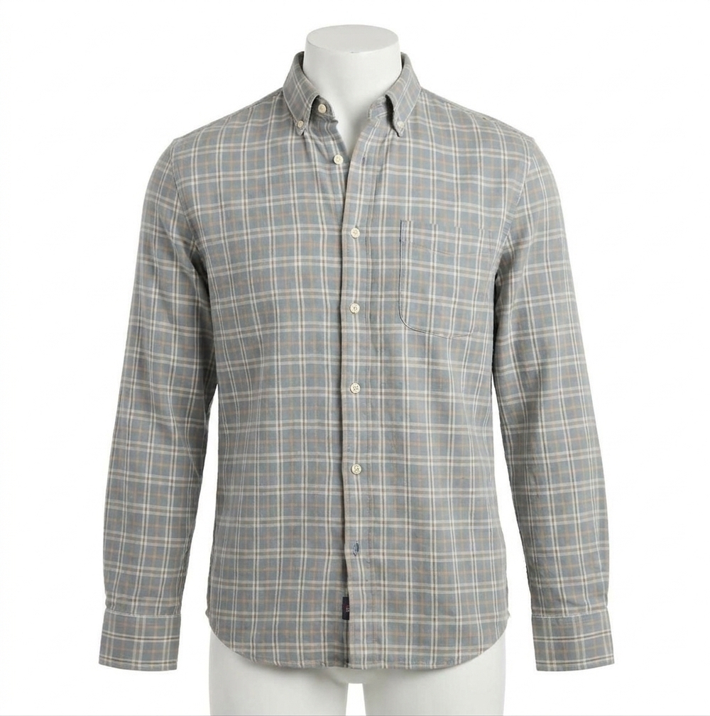 NEW FAHERTY coastline knit shirt in autumn storm plaid